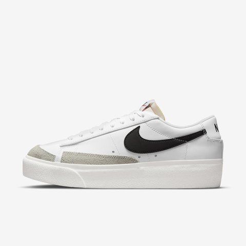 Оригинальные женские кроссовки Nike Wmns Blazer 77 Low Platform White-Black (DJ0292-101) DJ0292-101 фото
