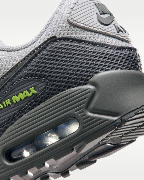 Оригинальные мужские кроссовки Nike Air Max 90 Premium "Light Smoke Grey/Smoke Grey/Volt" (IM5759-004) IM5759-004 фото