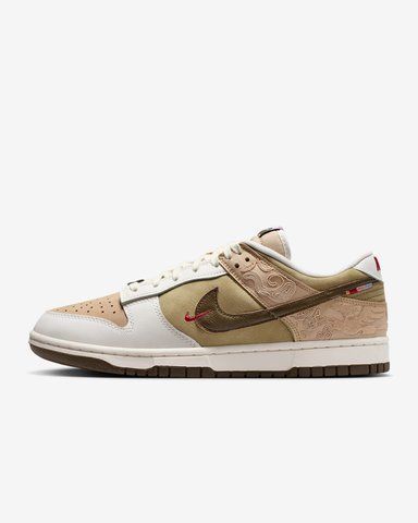 Оригінальні чоловічі кросівки Nike Dunk Low SE LNY "Linen/Phantom/Neutral Olive" (IQ1118-220) IQ1118-220 фото