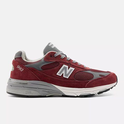 Оригінальні кросівки New Balance 993 Made in USA "Classic Crimson / White / Grey" (U993BU) U993BU фото