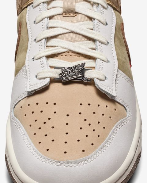 Оригінальні чоловічі кросівки Nike Dunk Low SE LNY "Linen/Phantom/Neutral Olive" (IQ1118-220) IQ1118-220 фото
