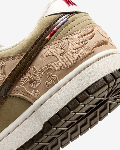 Оригінальні чоловічі кросівки Nike Dunk Low SE LNY "Linen/Phantom/Neutral Olive" (IQ1118-220) IQ1118-220 фото