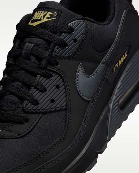 Оригінальні чоловічі кросівки Nike Air Max 90 "Black / Anthracite / Buff Gold" (IB7680-001) IB7680-001 фото