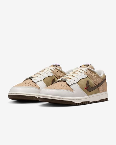 Оригінальні чоловічі кросівки Nike Dunk Low SE LNY "Linen/Phantom/Neutral Olive" (IQ1118-220) IQ1118-220 фото