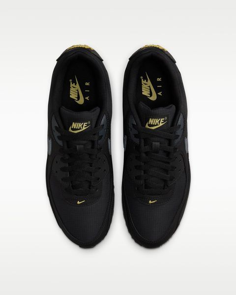 Оригінальні чоловічі кросівки Nike Air Max 90 "Black / Anthracite / Buff Gold" (IB7680-001) IB7680-001 фото