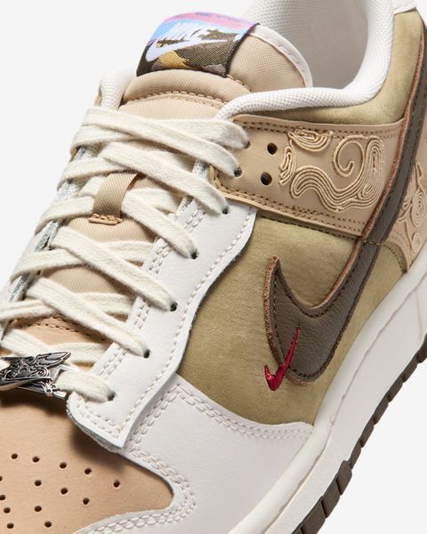 Оригінальні чоловічі кросівки Nike Dunk Low SE LNY "Linen/Phantom/Neutral Olive" (IQ1118-220) IQ1118-220 фото