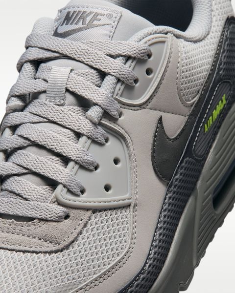 Оригинальные мужские кроссовки Nike Air Max 90 Premium "Light Smoke Grey/Smoke Grey/Volt" (IM5759-004) IM5759-004 фото