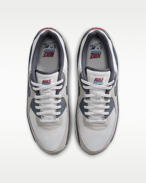 Оригинальные мужские кроссовки Nike Air Max 90 Premium "Summit White/College Grey/Anthracite/Particle Grey" (IW6954-121) IW6954-121 фото
