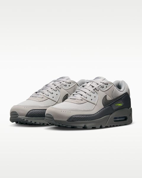 Оригинальные мужские кроссовки Nike Air Max 90 Premium "Light Smoke Grey/Smoke Grey/Volt" (IM5759-004) IM5759-004 фото