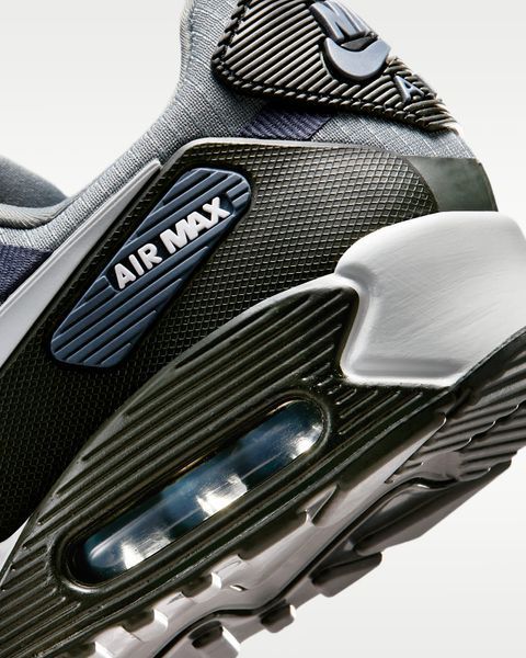 Оригінальні чоловічі кросівки Nike Air Max 90 Drift "Anthracite / Cool Grey / Thunder Blue" (IO1908-060) IO1908-060 фото