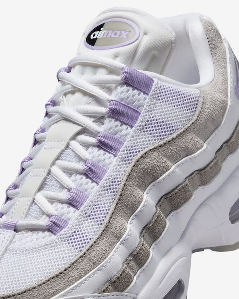 Оригинальные кроссовки Nike Wmns Air Max 95 "White/Light Graphite/Pearl Grey/Hydrangeas" (IB6396-100) IB6396-100 фото