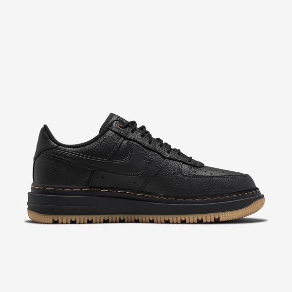 Оригинальные мужские кроссовки Nike Air Force 1 Low Luxe "Black / Gum Yellow" (DB4109-001) DB4109-001 фото