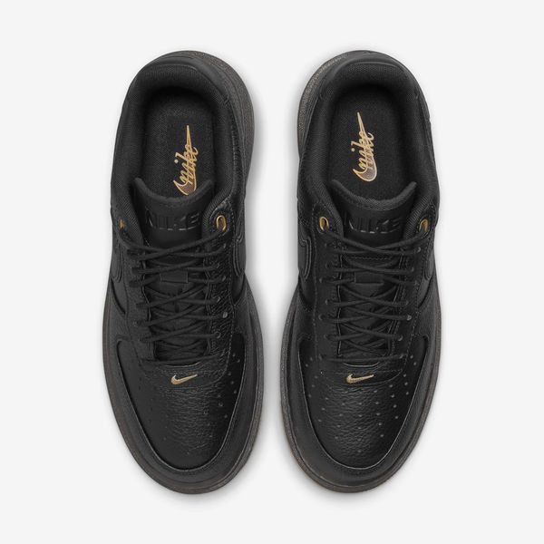 Оригинальные мужские кроссовки Nike Air Force 1 Low Luxe "Black / Gum Yellow" (DB4109-001) DB4109-001 фото