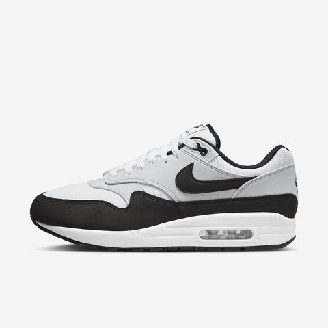 Оригинальные мужские кроссовки Nike Air Max 1 "White / Black / Pure Platinum" (FD9082-107) FD9082-107 фото