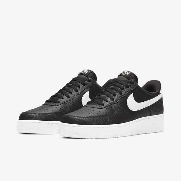 Оригінальні чоловічі кросівки Nike Air Force 1 `07 Low "Black / White" (CT2302-002) CT2302-002 фото
