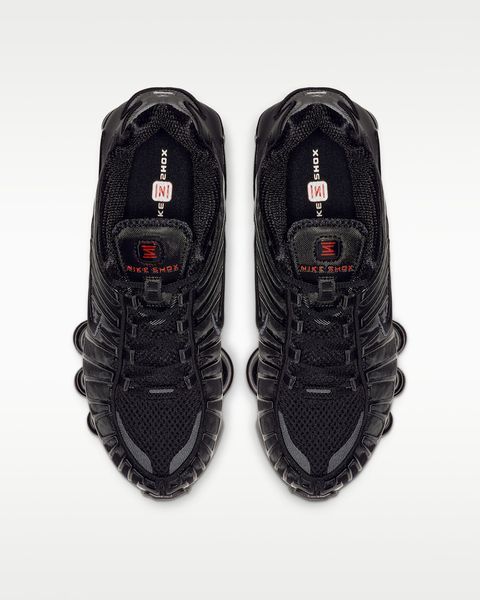 Оригинальные женские кроссовки Nike Shox TL "Black/Metallic Hematite/Max Orange" (AR3566-002) AR3566-002 фото