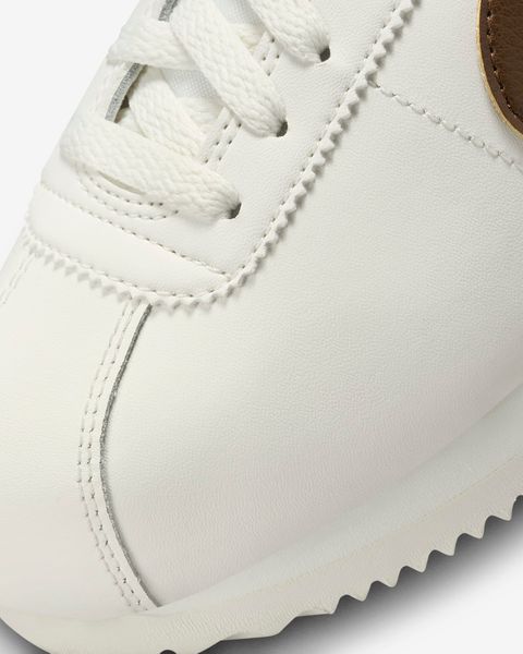 Оригінальні жіночі кросівки Nike Wmns Cortez Leather "Sail/Khaki/White/Cacao Wow" (DN1791-104) DN1791-104 фото