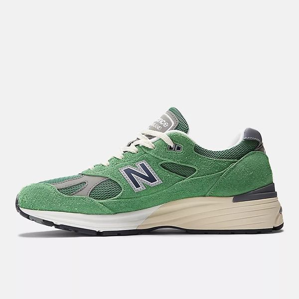 Оригінальні кросівки New Balance 991v2 Made in UK "Mineral Green/Comfrey/Moon Mist" (U991GV2) U991GV2 фото