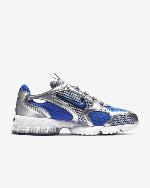 Оригінальні чоловічі кросівки Nike Zoom Spiridon Cage 2 "Metallic Silver/Varsity Royal/White/Varsity Royal" (CJ1288-002) CJ1288-002 фото