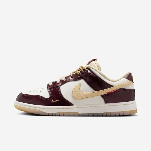 Оригинальные женские кроссовки Nike Wmns Nike Dunk Low LX "Sail/Sail/Burgundy Crush/Team Gold" (HV5991-171) HV5991-171 фото