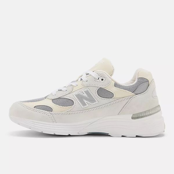 Оригинальные кроссовки New Balance 992 Made In USA "White / Silver Metallic" (U992NC) U992NC фото
