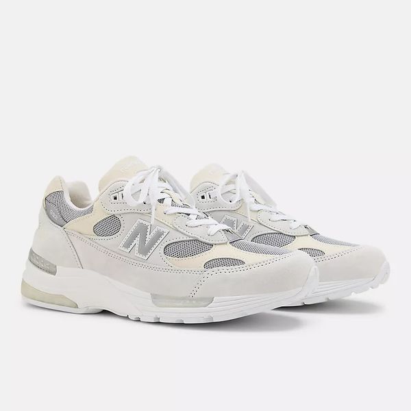 Оригинальные кроссовки New Balance 992 Made In USA "White / Silver Metallic" (U992NC) U992NC фото
