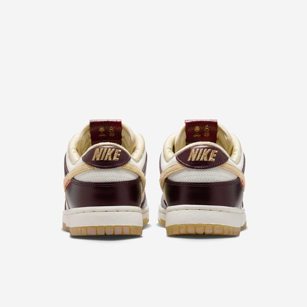 Оригинальные женские кроссовки Nike Wmns Nike Dunk Low LX "Sail/Sail/Burgundy Crush/Team Gold" (HV5991-171) HV5991-171 фото