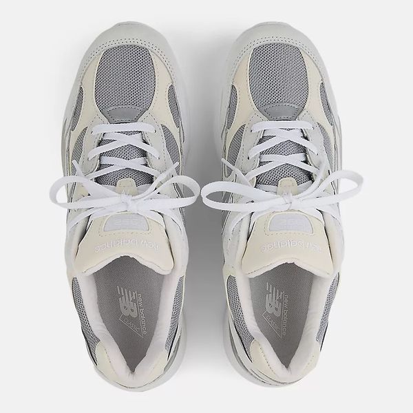 Оригинальные кроссовки New Balance 992 Made In USA "White / Silver Metallic" (U992NC) U992NC фото