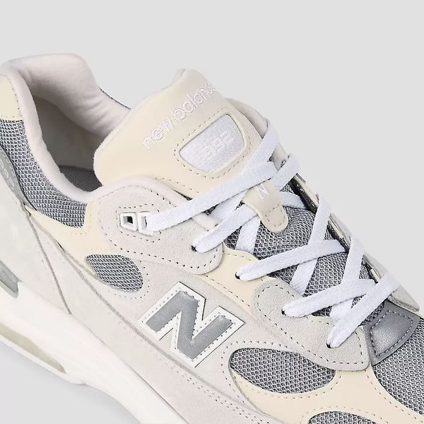 Оригинальные кроссовки New Balance 992 Made In USA "White / Silver Metallic" (U992NC) U992NC фото