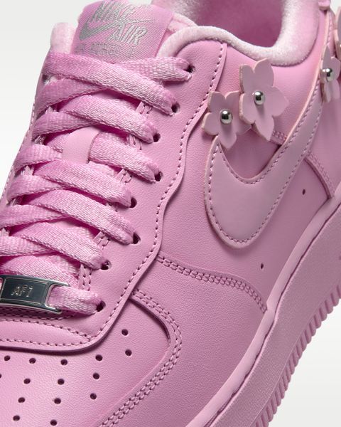 Оригинальные женские кроссовки Nike Air Force 1 '07 "Florette" "Pink Rise/Pink Foam/Metallic Silver" (IR8637-600) IR8637-600 фото