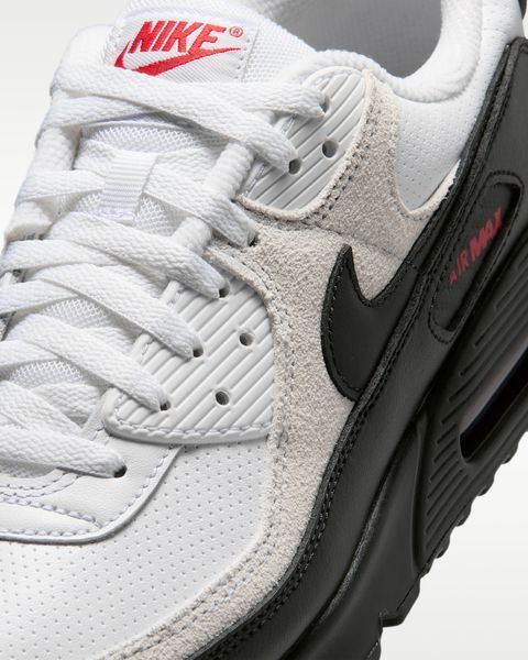 Оригінальні кросівки Nike Air Max 90 "White/University Red/Black" (IV2867-100) IV2867-100 фото