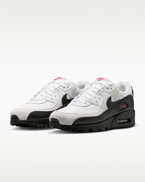 Оригінальні кросівки Nike Air Max 90 "White/University Red/Black" (IV2867-100) IV2867-100 фото