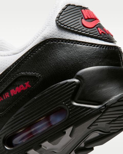 Оригінальні кросівки Nike Air Max 90 "White/University Red/Black" (IV2867-100) IV2867-100 фото
