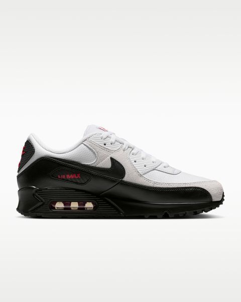 Оригінальні кросівки Nike Air Max 90 "White/University Red/Black" (IV2867-100) IV2867-100 фото