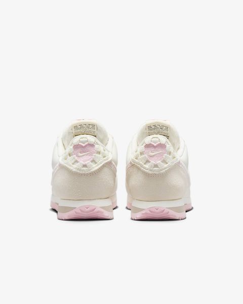 Оригінальні жіночі кросівки Nike Wmns Cortez Leather Valentine's Day "Sail/College Grey/Pink Foam" (HV6012-161) HV6012-161 фото