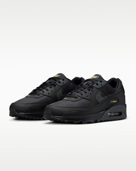 Оригинальные мужские кроссовки Nike Air Max 90 "Black / Anthracite / Buff Gold" (IB7680-001) IB7680-001 фото