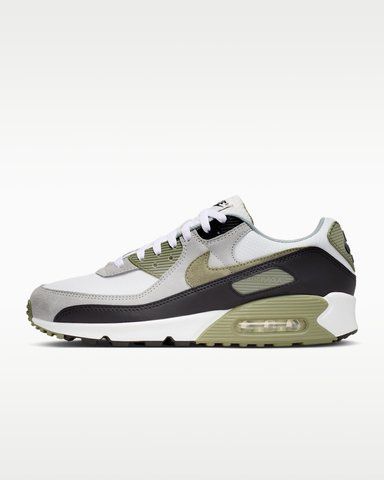 Оригінальні чоловічі кросівки Nike Air Max 90 "Summit White / Light Pumice / Black / Silver Sage" (DM0029-121) DM0029-121 фото