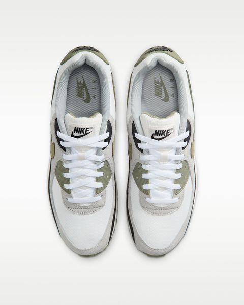 Оригінальні чоловічі кросівки Nike Air Max 90 "Summit White / Light Pumice / Black / Silver Sage" (DM0029-121) DM0029-121 фото