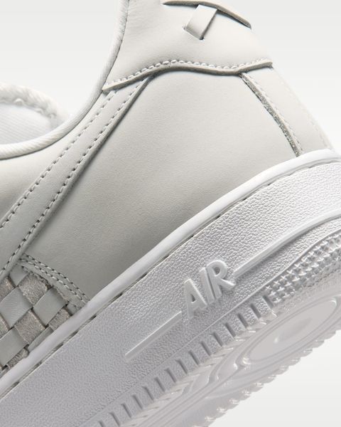 Оригінальні чоловічі кросівки Nike Air Force 1 Low Retro Premium "Summit White/Team Red/Metallic Silver" (IM5755-101) IM5755-101 фото