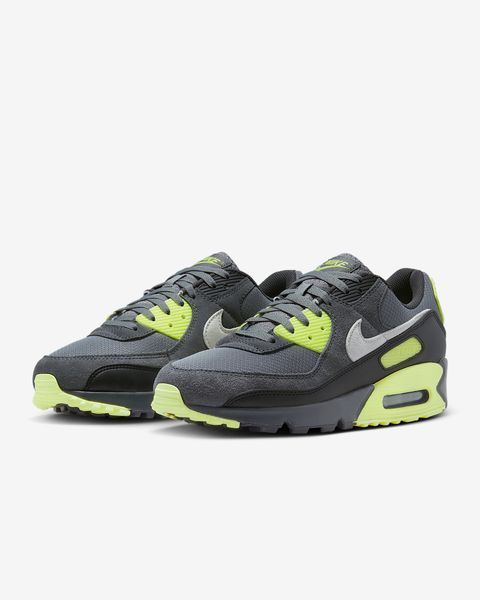 Оригинальные мужские кроссовки Nike Air Max 90 "Smoke Grey/Light Lemon Twist/Black" (DM0029-012) DM0029-012 фото