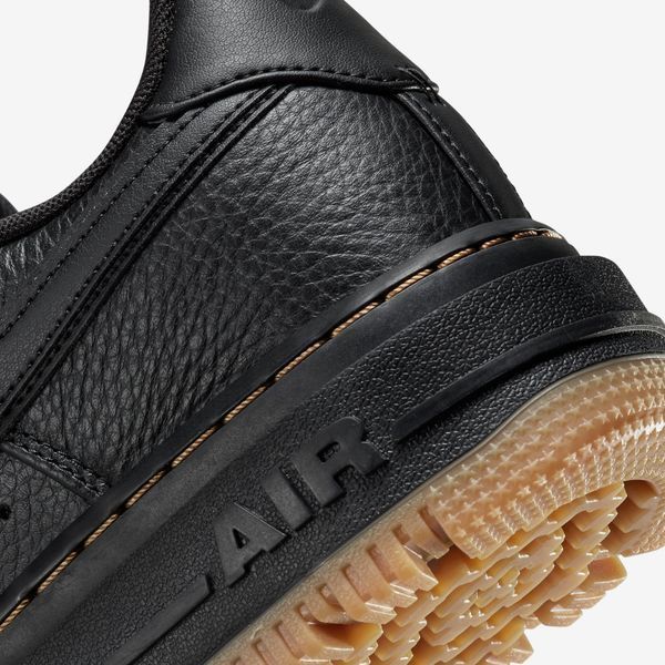 Оригінальні чоловічі кросівки Nike Air Force 1 Low Luxe "Black / Gum Yellow" (DB4109-001) DB4109-001 фото