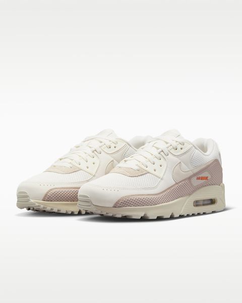 Оригинальные мужские кроссовки Nike Air Max 90 Premium "Phantom/Cream II/Safety Orange/Light Orewood Brown" (IM5759-001) IM5759-001 фото