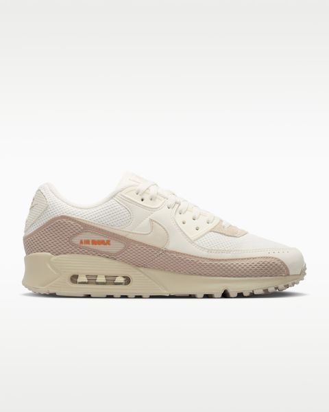 Оригинальные мужские кроссовки Nike Air Max 90 Premium "Phantom/Cream II/Safety Orange/Light Orewood Brown" (IM5759-001) IM5759-001 фото