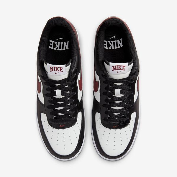 Оригінальні чоловічі кросівки Nike Air Force 1 '07 "Black / Dark Team Red - Summit White" (FZ4615-001) FZ4615-001 фото