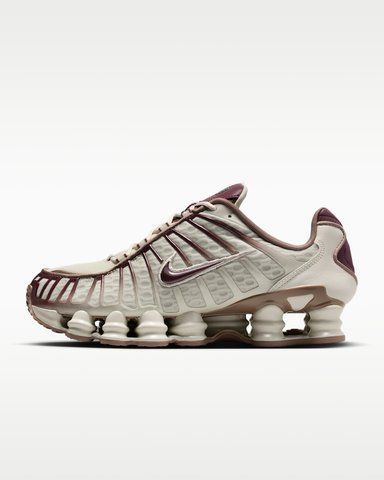 Оригінальні жіночі кросівки Nike Shox TL "Light Bone/Mink Brown/Burgundy Crush" (IM6013-072) IM6013-072 фото
