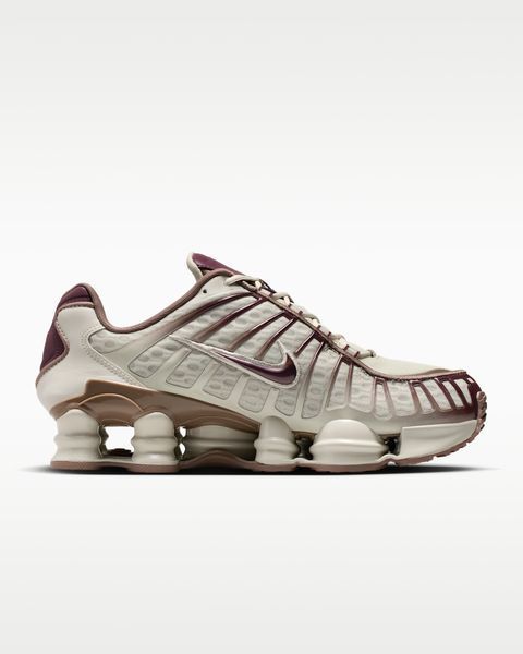 Оригинальные женские кроссовки Nike Shox TL "Light Bone/Mink Brown/Burgundy Crush" (IM6013-072) IM6013-072 фото