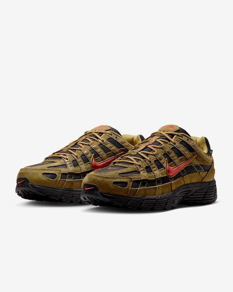 Оригинальные мужские кроссовки Nike P-6000 Premium CORDURA "Olive Flak/Black/Quantum Moss/Picante Red" (IH0946-300) IH0946-300 фото