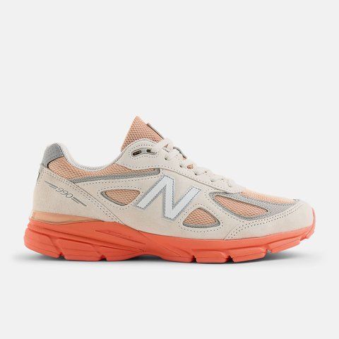 Оригінальні кросівки New Balance 990v4 Made in USA "Moonbeam / Dried Orange" (U990MO4) U990MO4 фото