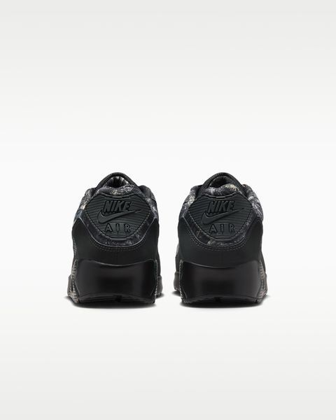 Оригінальні чоловічі кросівки Nike Air Max 90 "Black/Dark Smoke Grey/Metallic Cool Grey" (IQ0300-001) IQ0300-001 фото