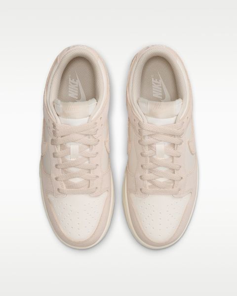 Оригинальные кроссовки Nike Dunk Low Suede "Pearl White/Pale Ivory/Metallic Silver" (IO4244-201) IO4244-201 фото